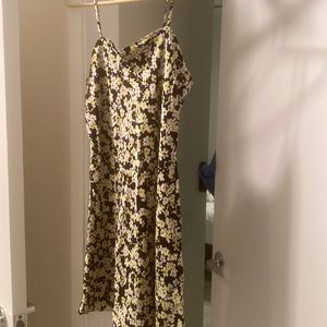 &other stories silky floral dress